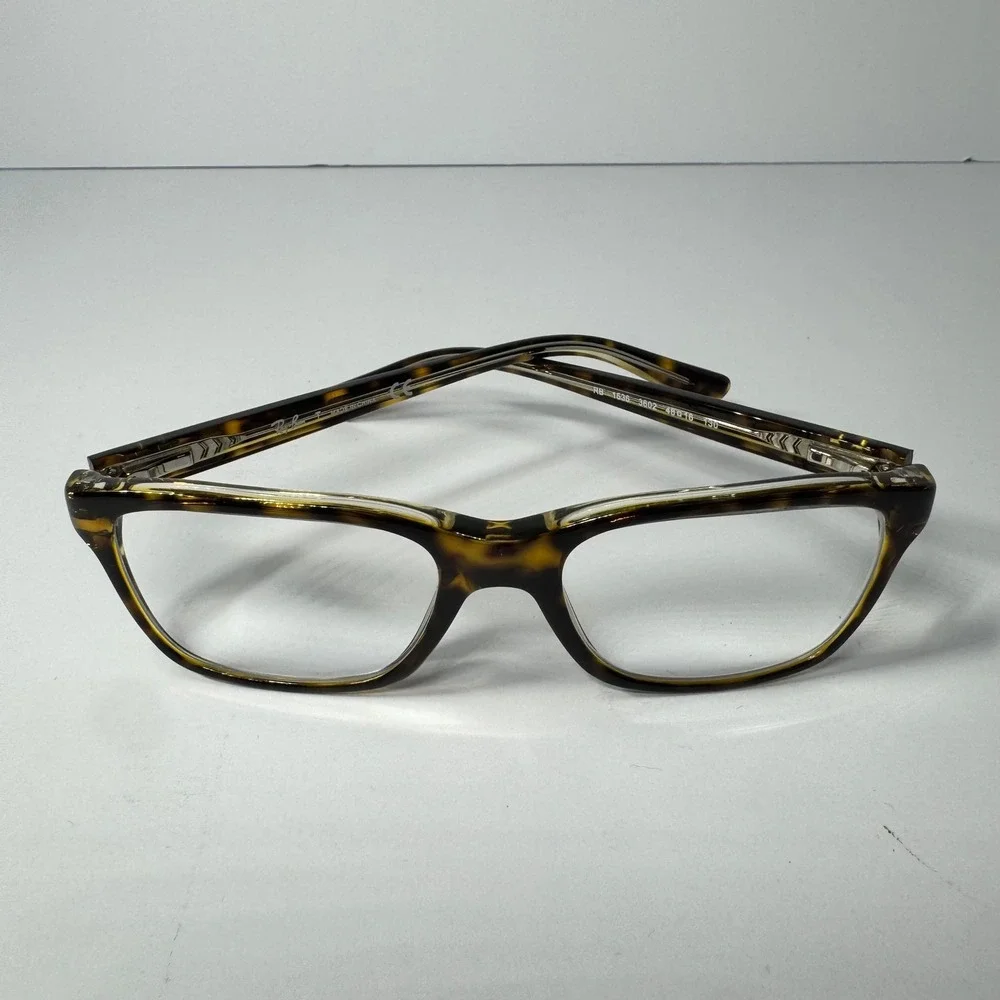 Ray-Ban RB1536 3602 Dark Havana Tortoise Shell Rectangular Eyeglasses 48-16-130